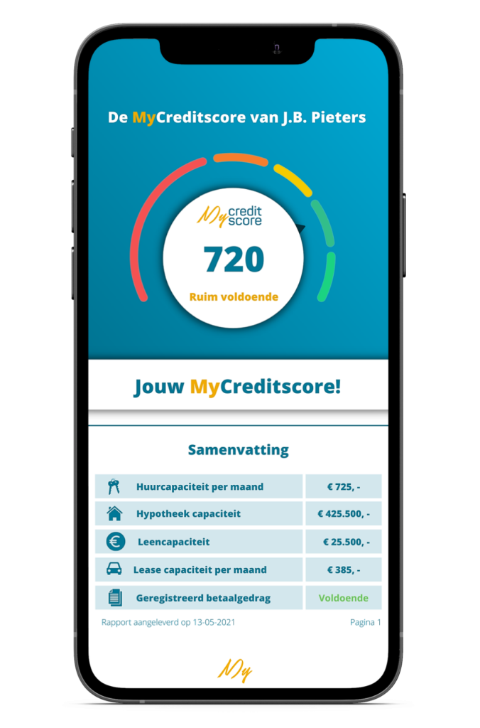 Kredietrapport MyCreditscore